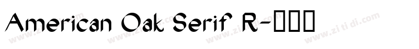American Oak Serif R字体转换